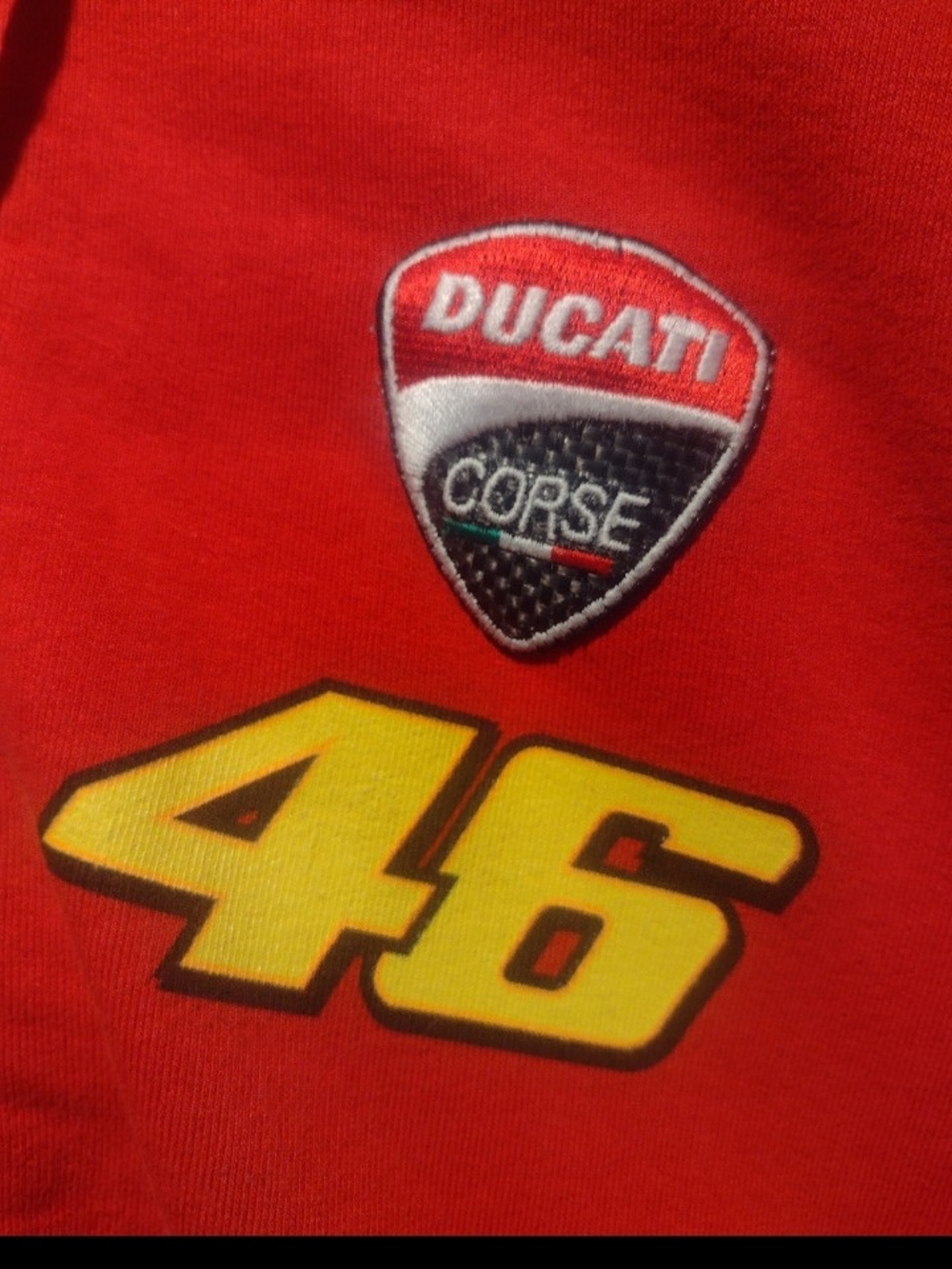 Ducati Red & Yellow Zip-Up Hoodie Jacket - Picture 3 of 4